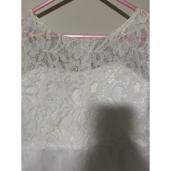 Gorgeous Full Length Flower‎ Girl Dress Lace And Tulle - Picture 3 of 9